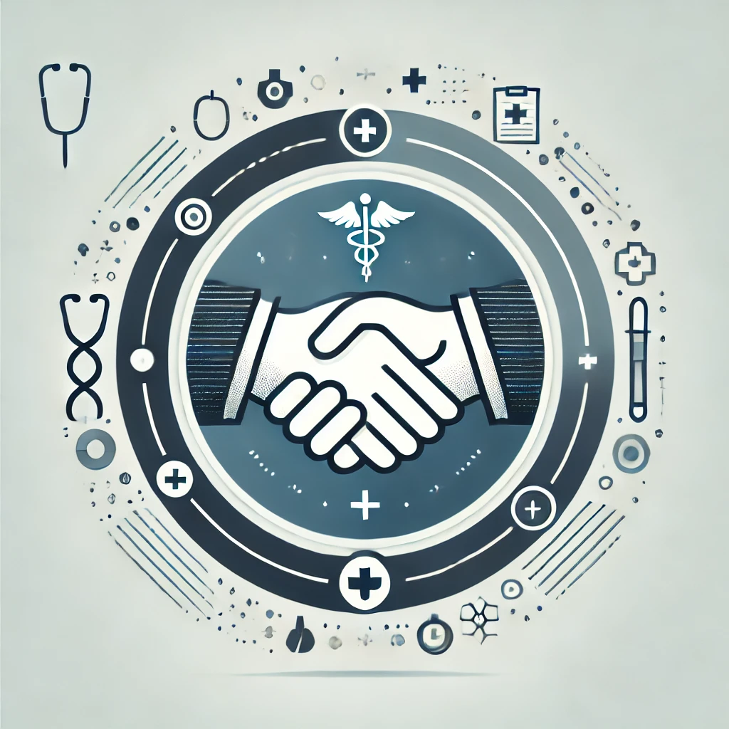DALLE_2025-02-19_19_36_41_-_A_minimalist_and_professional_digital_graphic_featuring_a_circular_design_with_hands_shaking_in_the_center__symbolizing_cooperation__Surrounding_the_h.webp